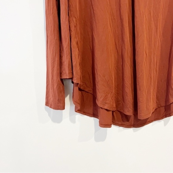 Lululemon Up for Down Time Long Sleeve Top Dark Terracotta - Picture 5 of 9